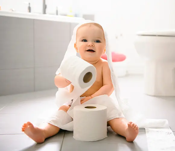 Rotolo di carta da bagno senza fragranze esclusivi per madri e bambini